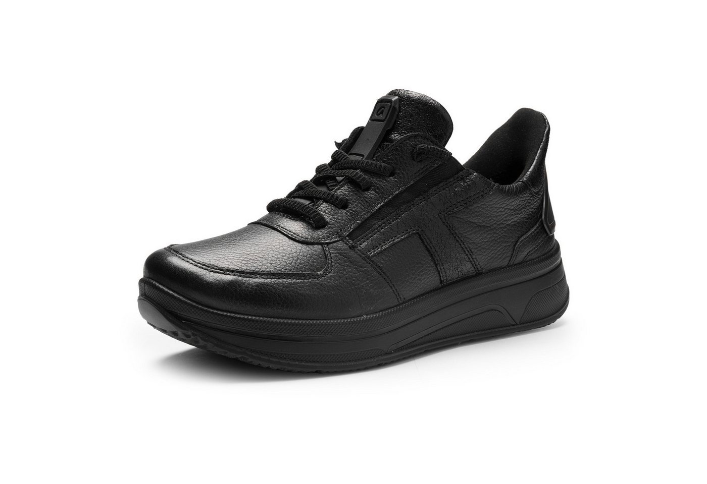 Ara SAPPORO Sneaker Plateausneaker, Schnürschuh in Komfortweite H (sehr weit) (schwarz)