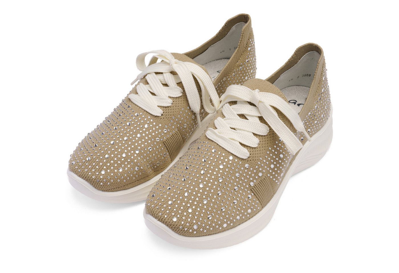 Ara SEATTLE Slip-On Sneaker Keilabsatz, Slipper, Freizeitschuh mit Strasssteinen, H-Weite
