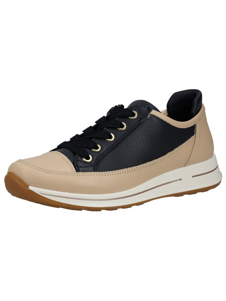 Ara Sneaker Glattleder Sneaker (beige/blau)