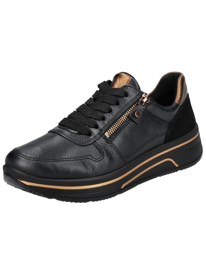 Ara Sneaker Glattleder Sneaker (braun/schwarz)