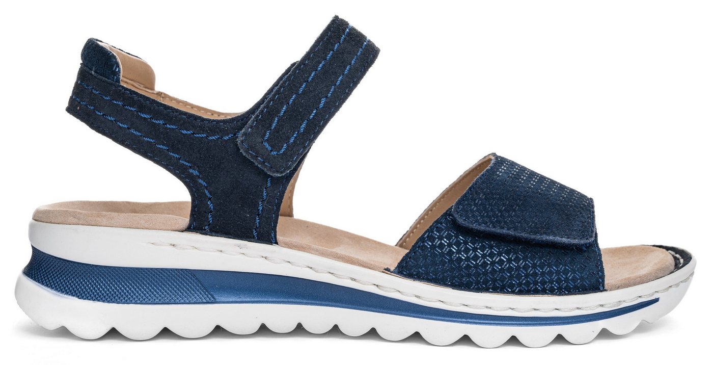 Ara TAMPA Keilsandalette, Sommerschuh, Sandale, Keilabsatz, mit Klettverschlüssen, G-Weite
