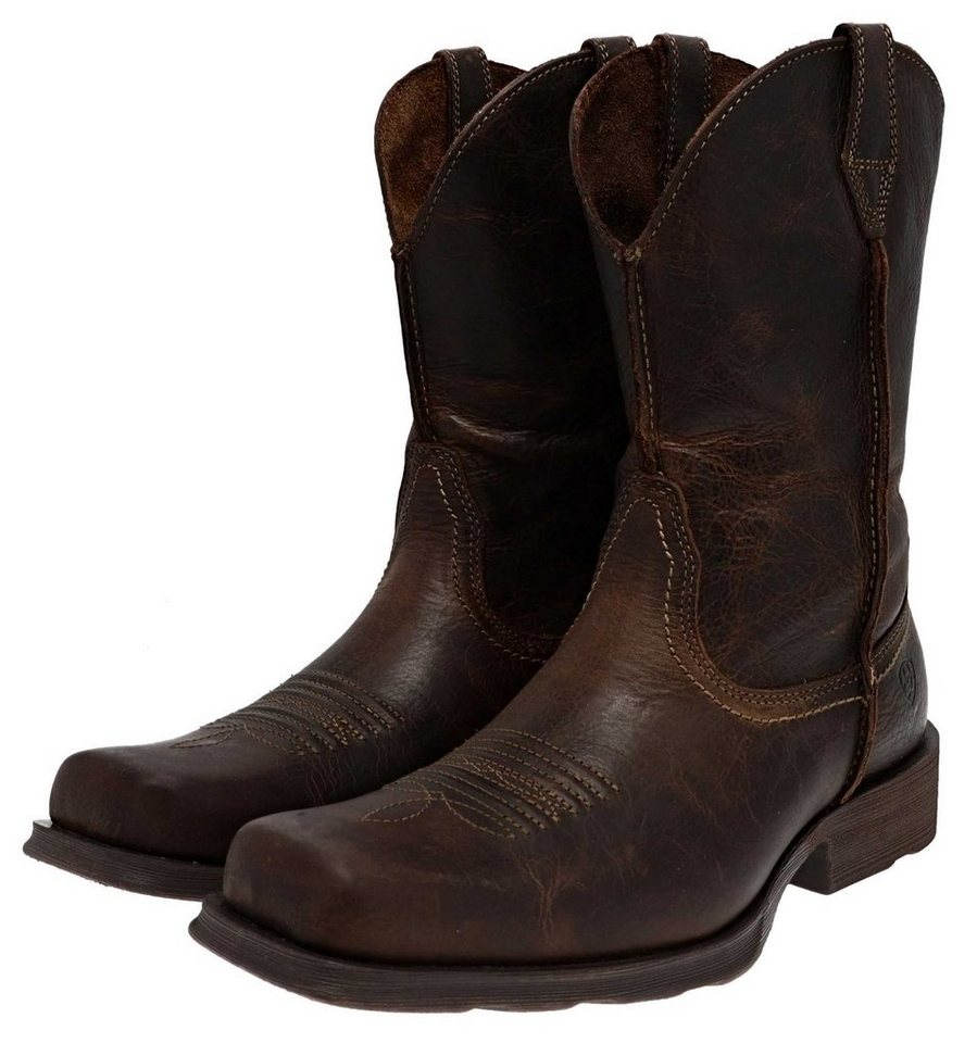 ARIAT RAMBLER EE Braun Cowboystiefel Herren Westernreitstiefel
