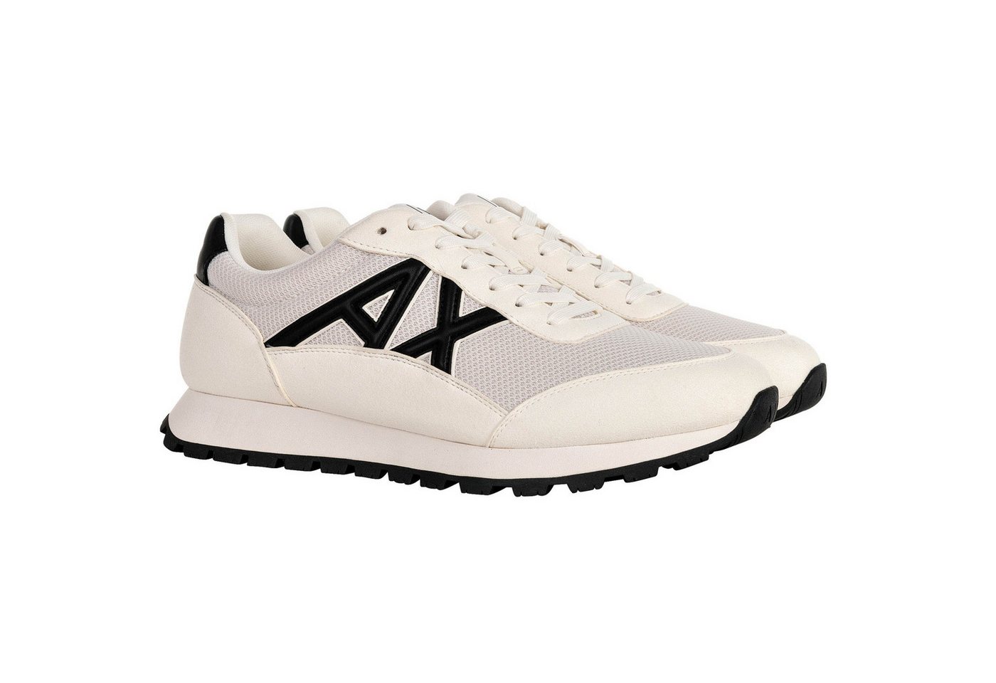 Armani Exchange Herren Sneaker Synthetisch Sneaker (schwarz/weiß)
