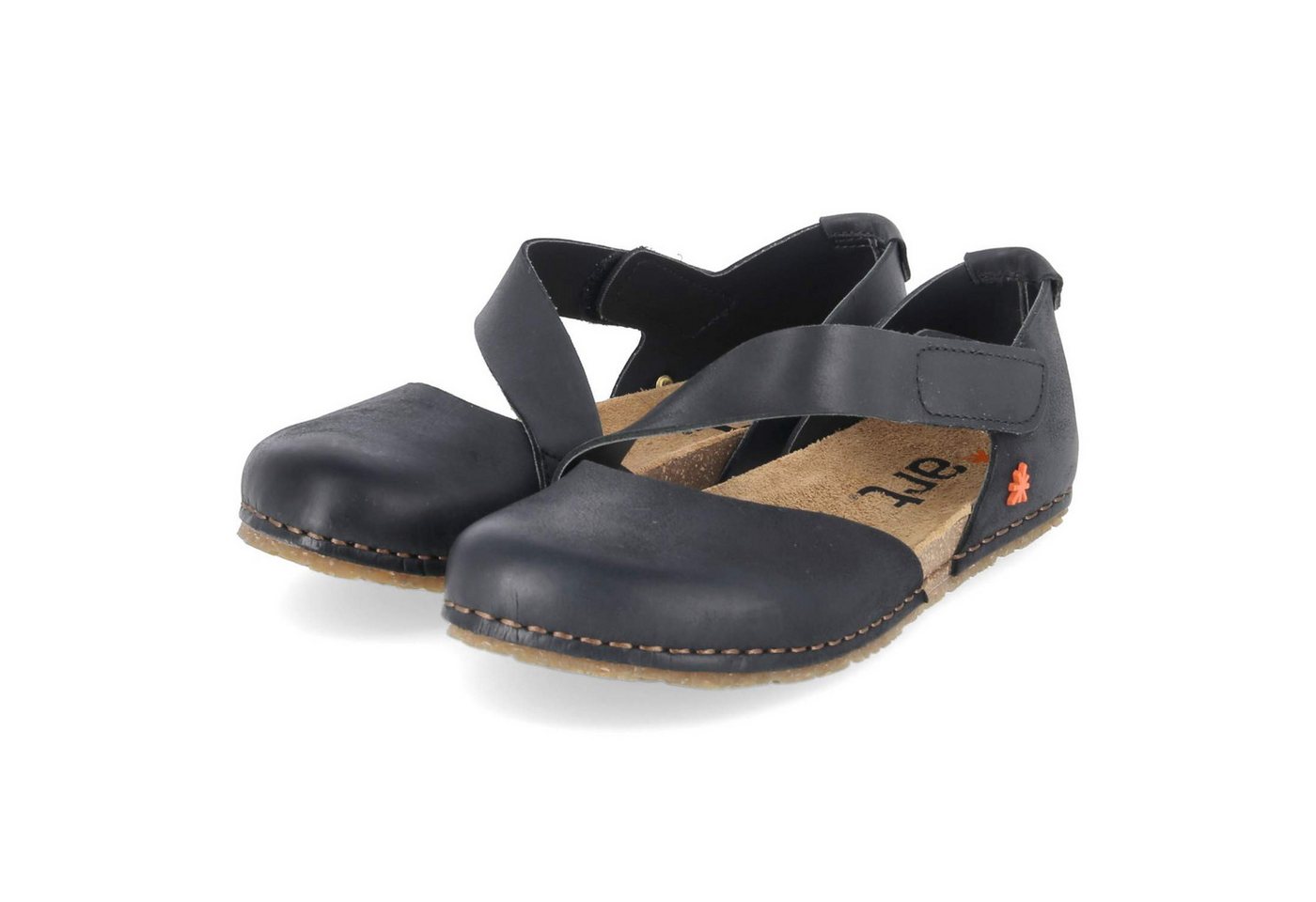 ART 0384 ROMA BLACK Damen Glattleder black Keilsandalette