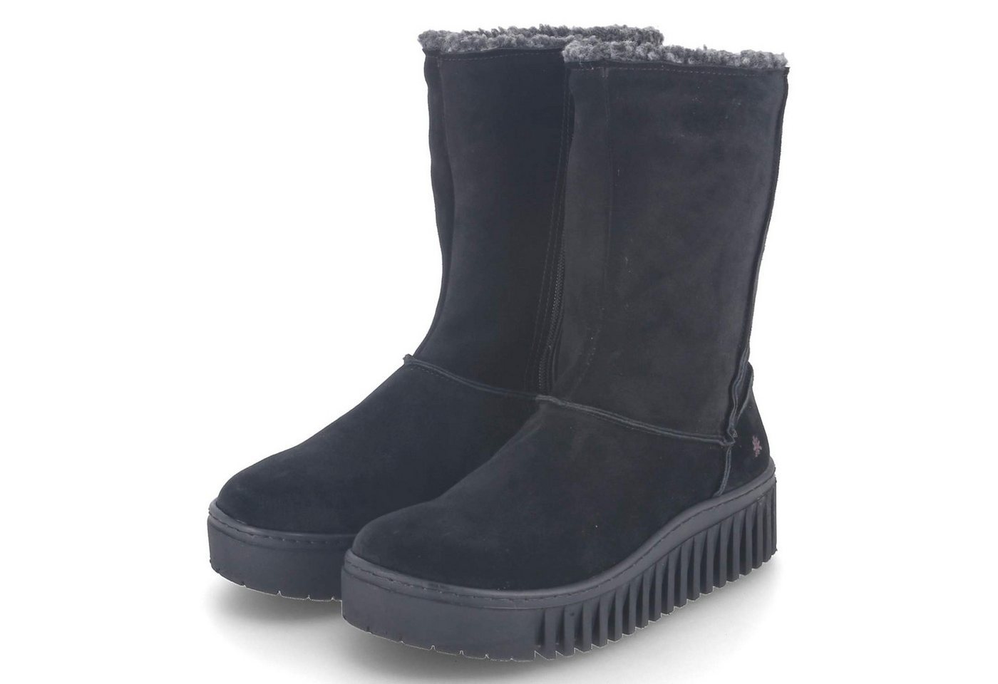 ART 1511 Silk Suede Black Damen Rauleder schwarz Winterstiefel