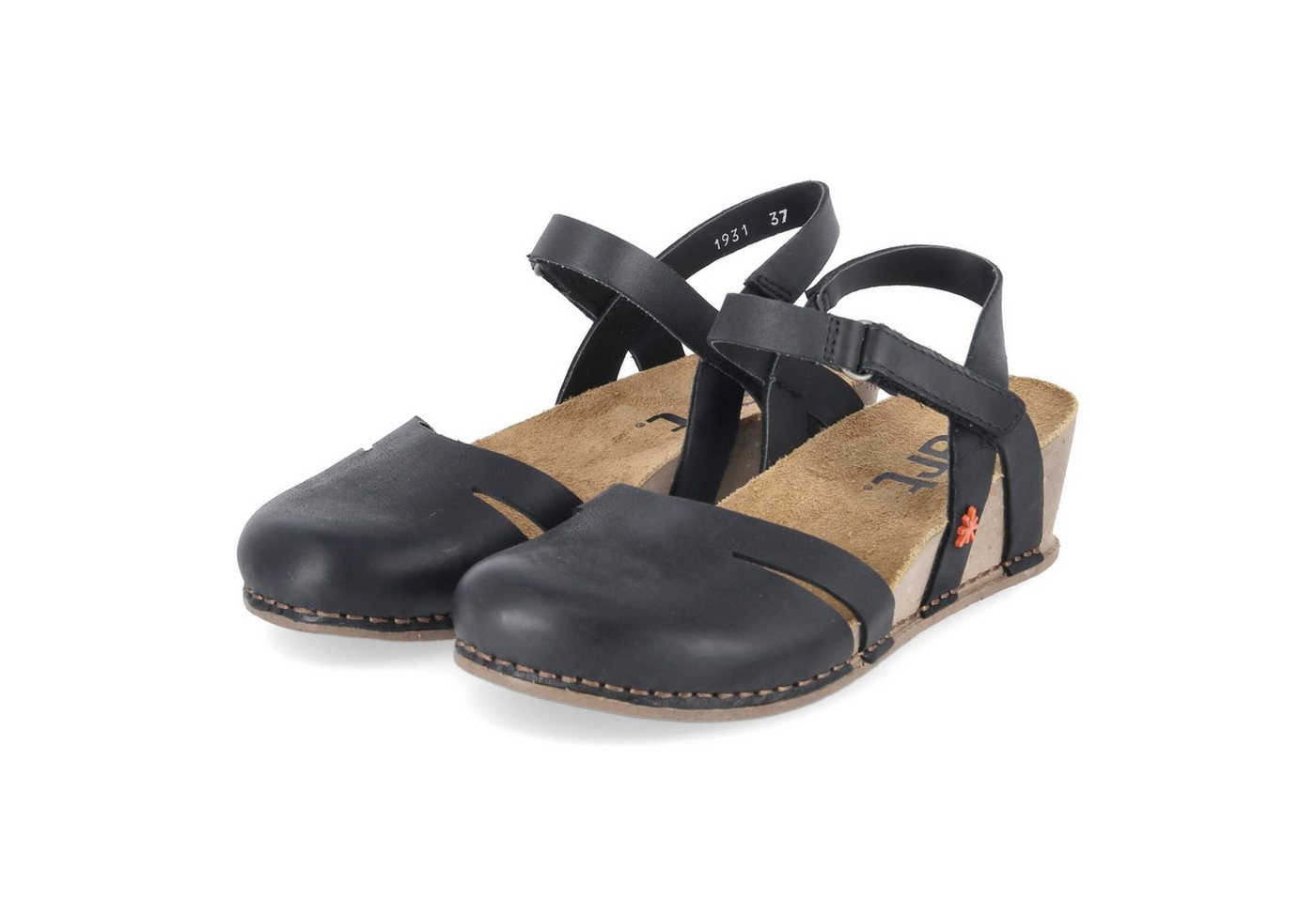 ART 1931 ROMA BLACK/ I LIVE Damen Glattleder black Keilsandalette