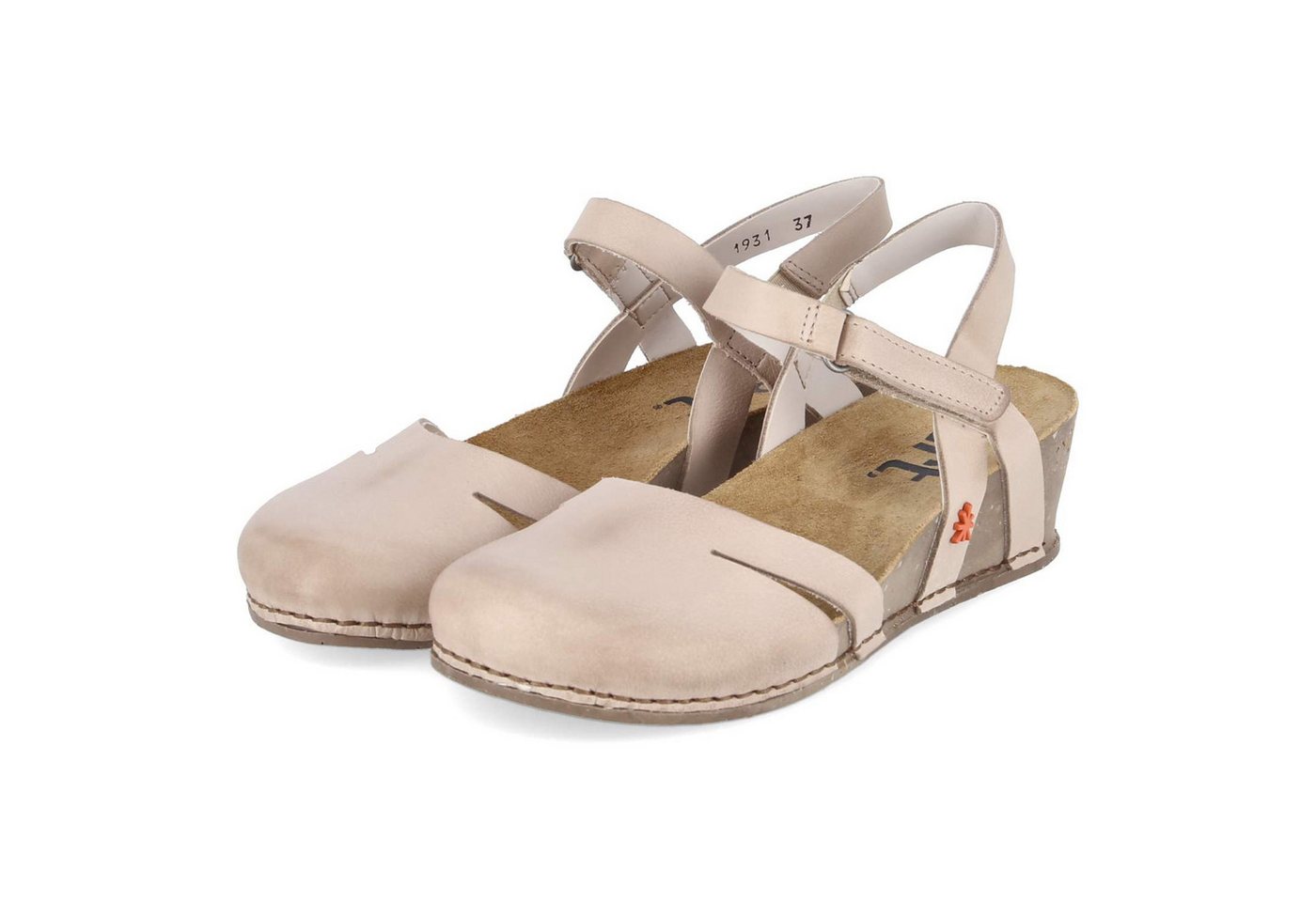 ART 1931 ROMA CREAM/ I LIVE Damen Glattleder beige Keilsandalette