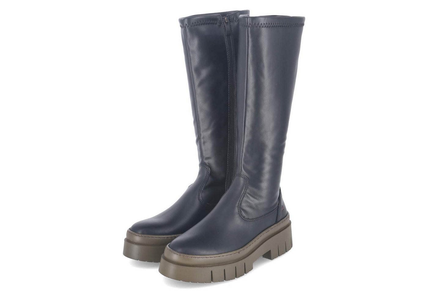 ART 1956 Nappa Black Bronze Damen Leder und Synthetik schwarz-kombi Stiefel