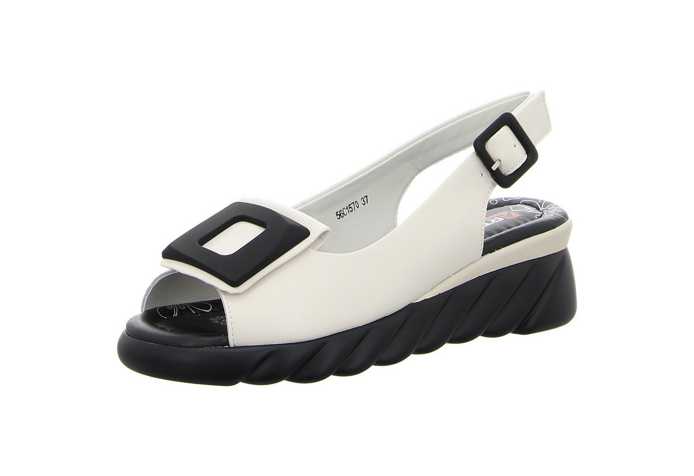 Artiker Keilsandalette (beige/weiß)