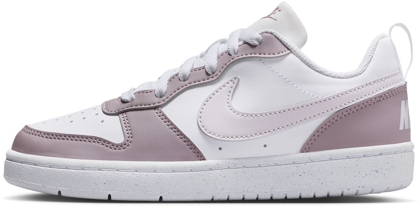ASICS COURT BOROUGH LOW RECRAFT (GS) WHITE/VENICE-PLUM FOG-WHITE Sneaker