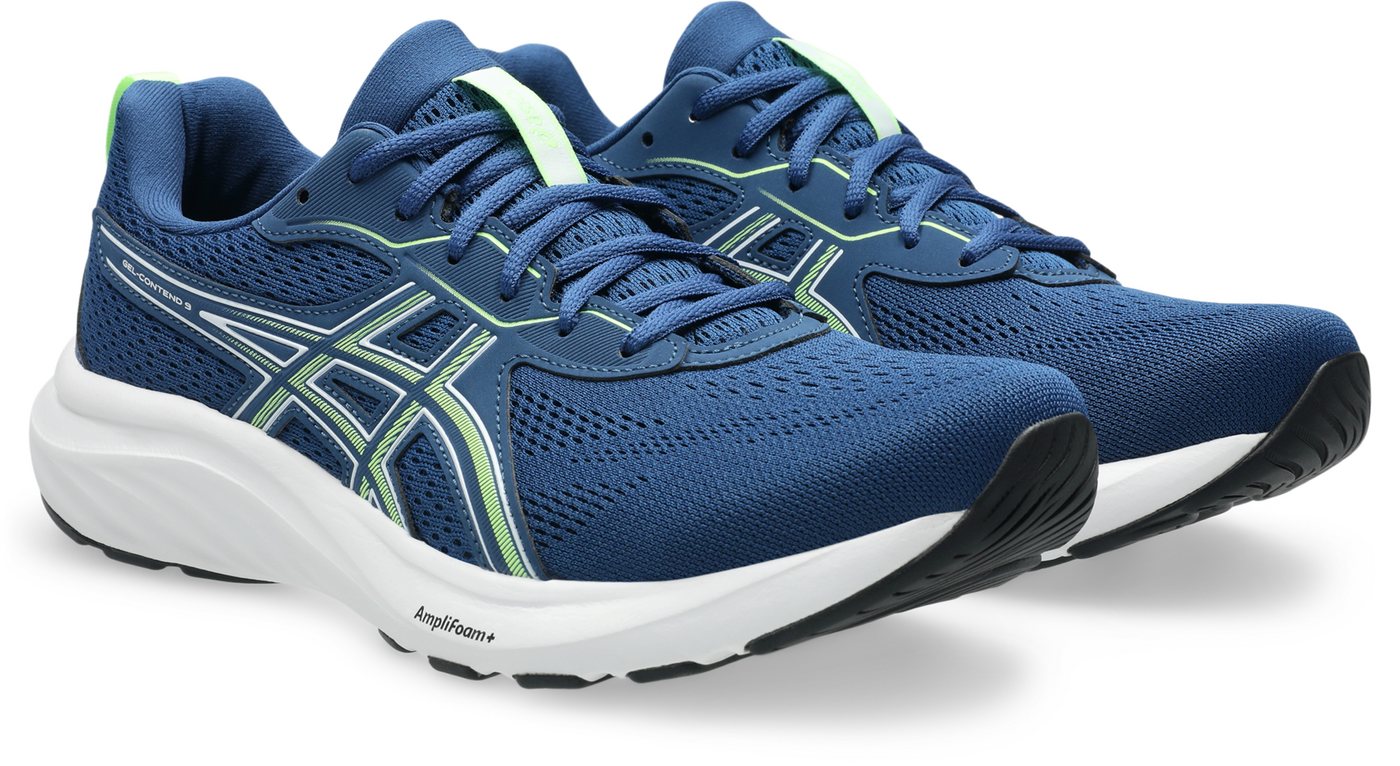 ASICS GEL-CONTEND 9 Laufschuh mehr Dämpfung (blau/grün)