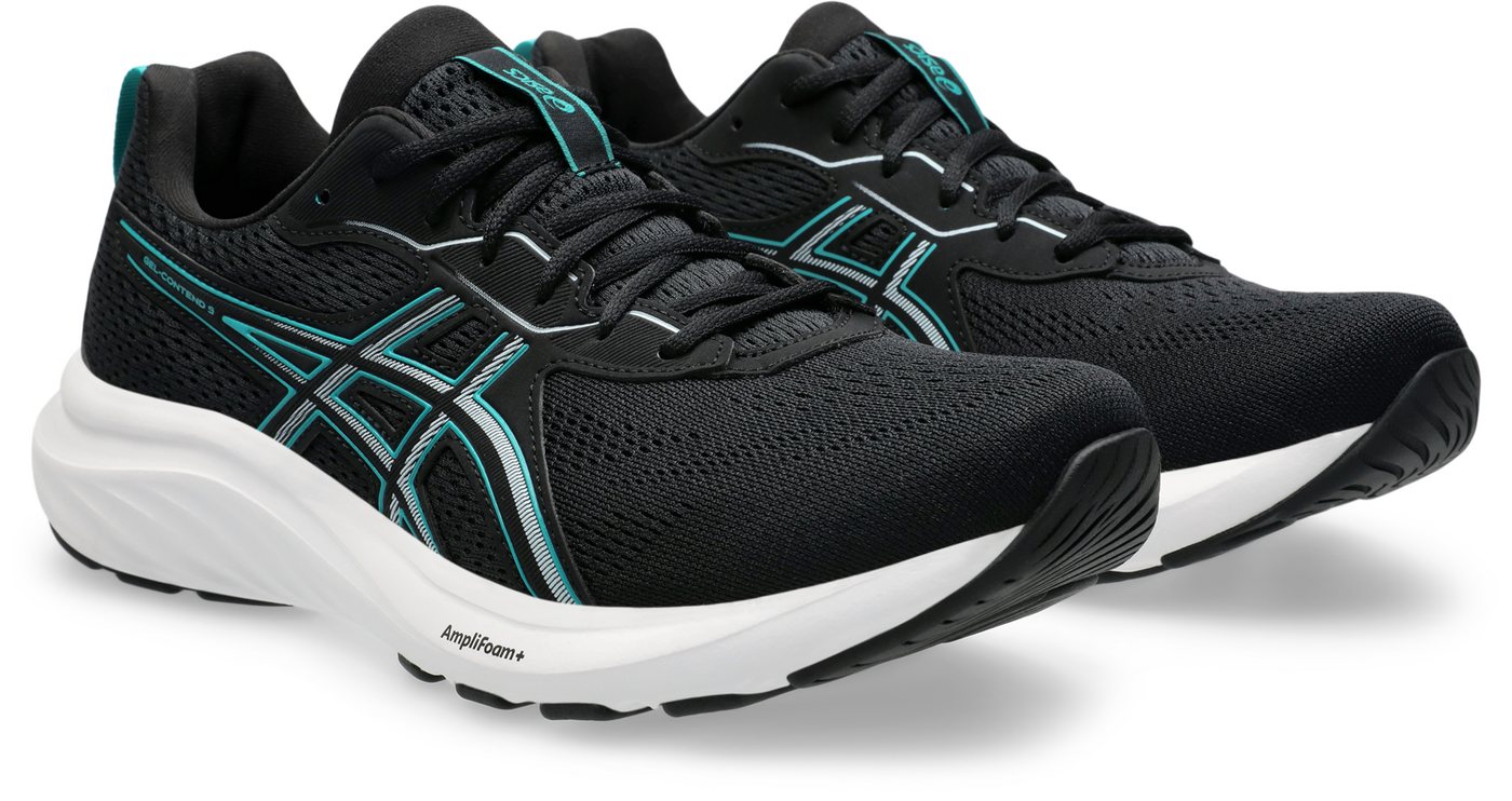 ASICS GEL-CONTEND 9 Laufschuh mehr Dämpfung (schwarz)