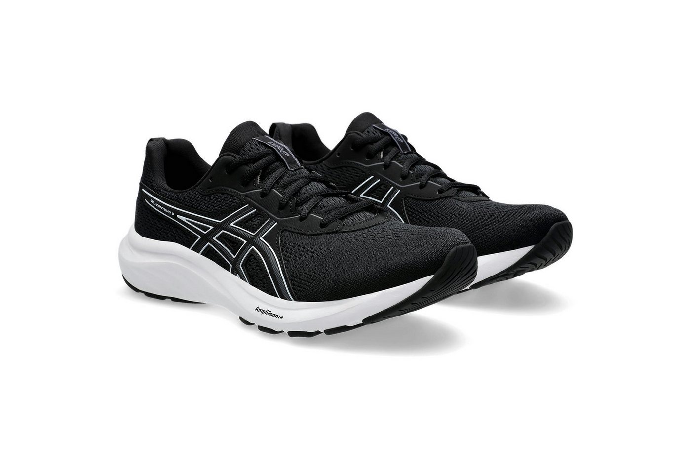 ASICS GEL-CONTEND 9 Laufschuh mehr Dämpfung (schwarz/weiß)