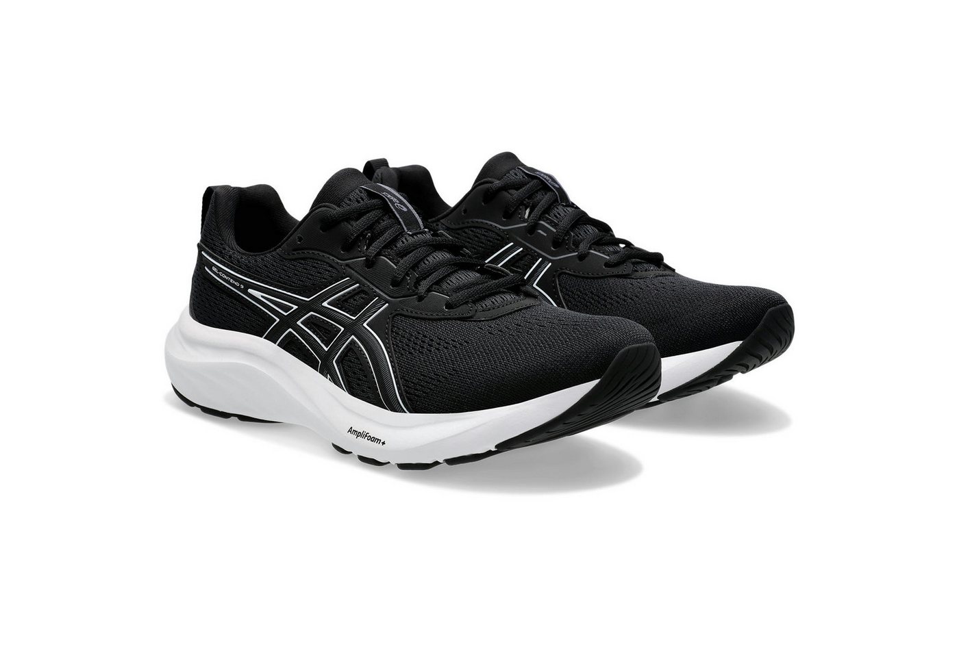 ASICS GEL-CONTEND 9 Laufschuh mehr Dämpfung (schwarz/weiß)