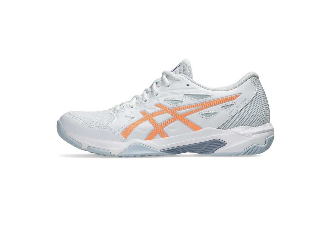ASICS GEL-FLARE WHITE/BRIGHT SUNSTONE Hallenschuh