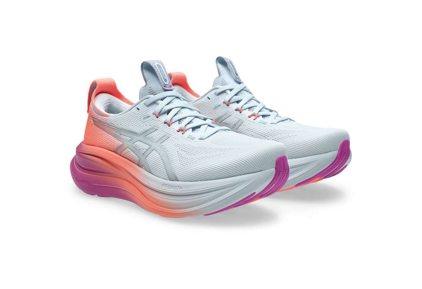 ASICS GEL-NIMBUS 28 Lady 1012B897-400 Laufschuh Für ein weiches und geschmeidiges Laufgefühl (weiß)