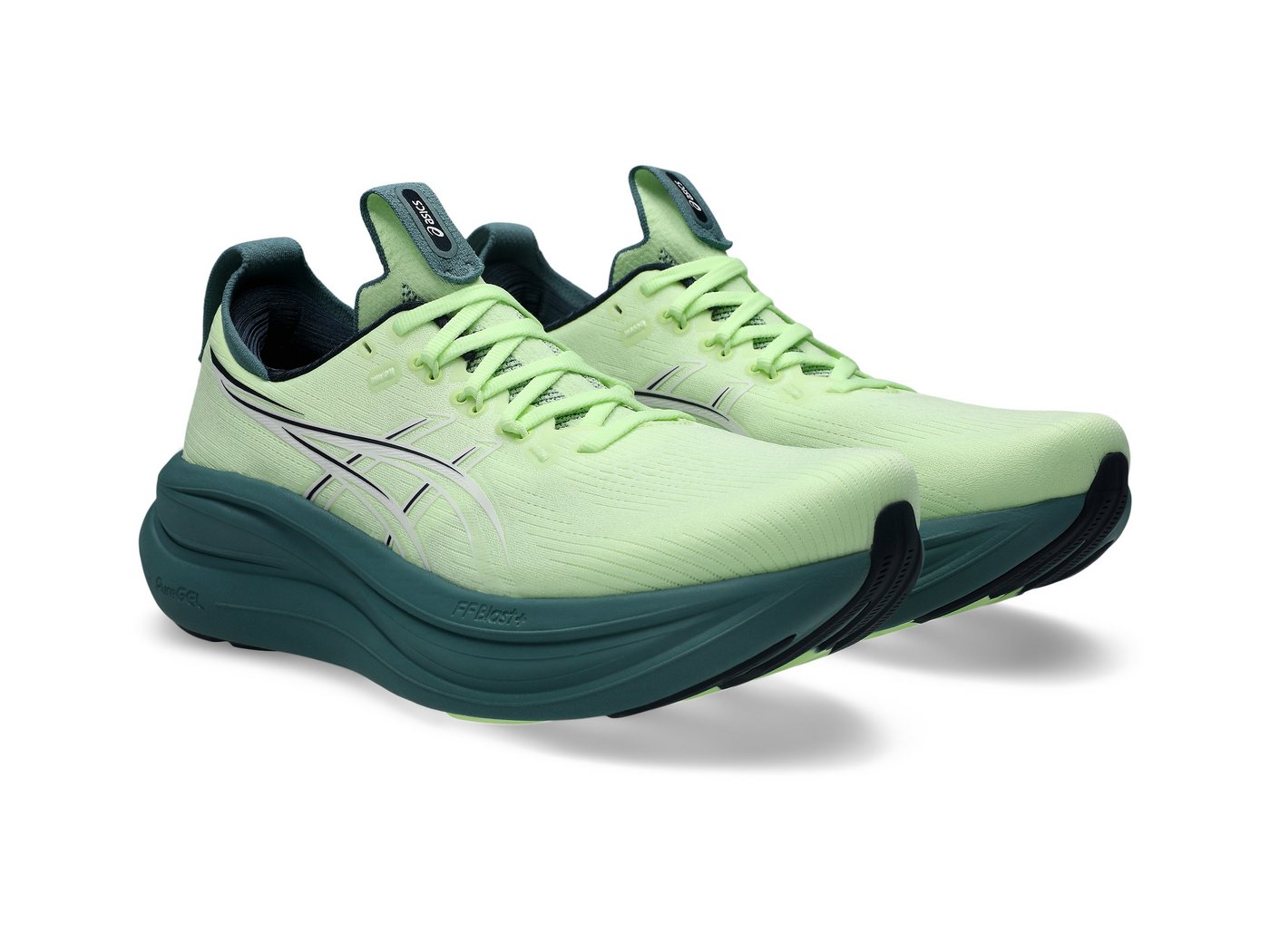 ASICS GEL-NIMBUS 28 Laufschuh mit Knit-Obermaterial, mit FF BLAST PLUS Dämpfung (gelb)