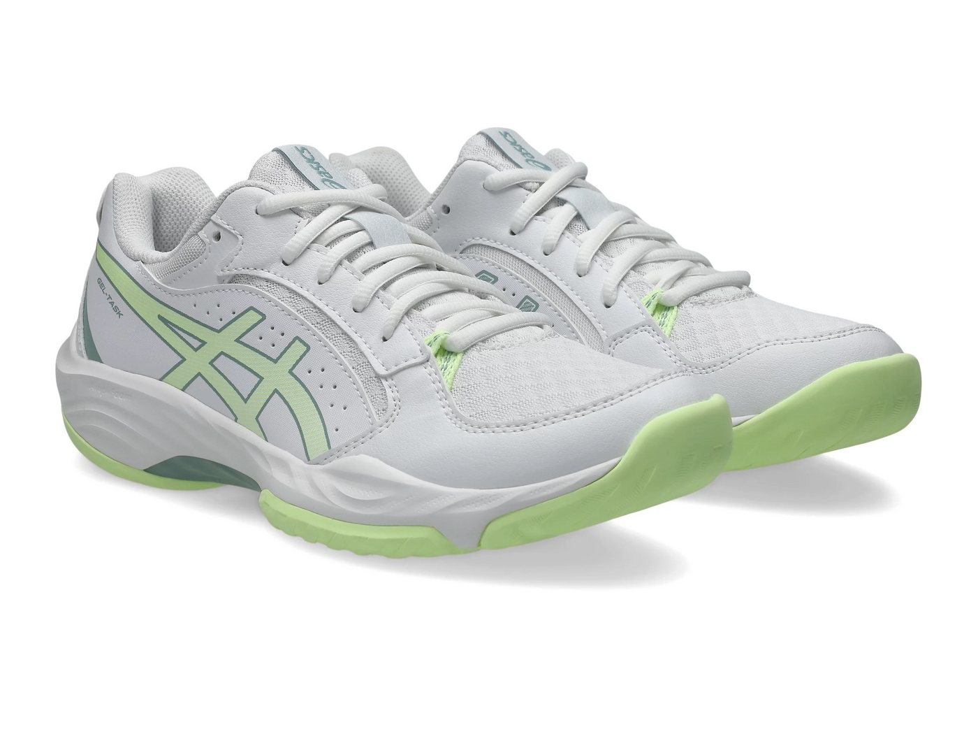 ASICS GEL-TASK 5 Hallenschuh besonders geeignet für Handball und Volleyball (weiß/gelb)