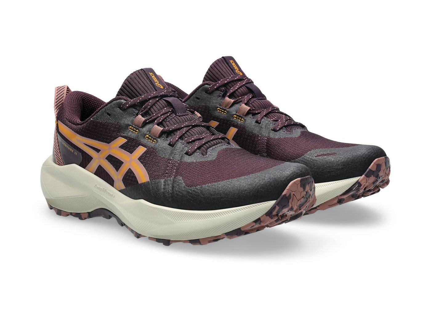 ASICS GEL-VENTURE 11 Trailrunningschuh mit profiliertem Gummi-Laufsohlenprofil, mit AMPLIFOAM PLUS Dämpfung (beige)