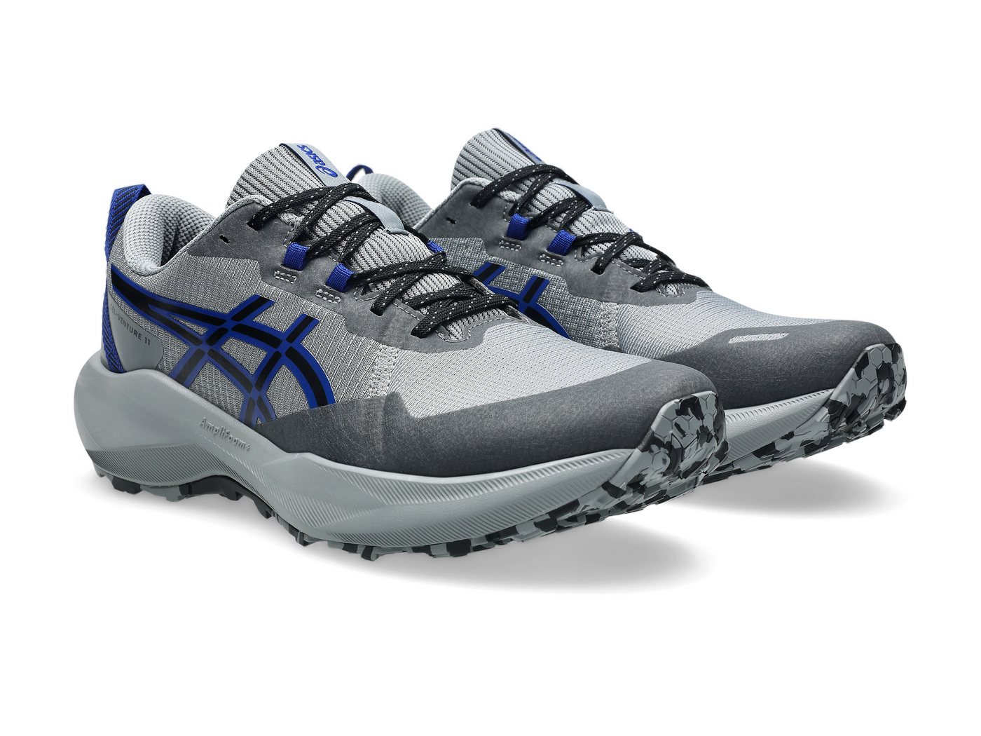 ASICS GEL-VENTURE 11 Trailrunningschuh mit profiliertem Gummi-Laufsohlenprofil, mit AMPLIFOAM PLUS Dämpfung (grau)