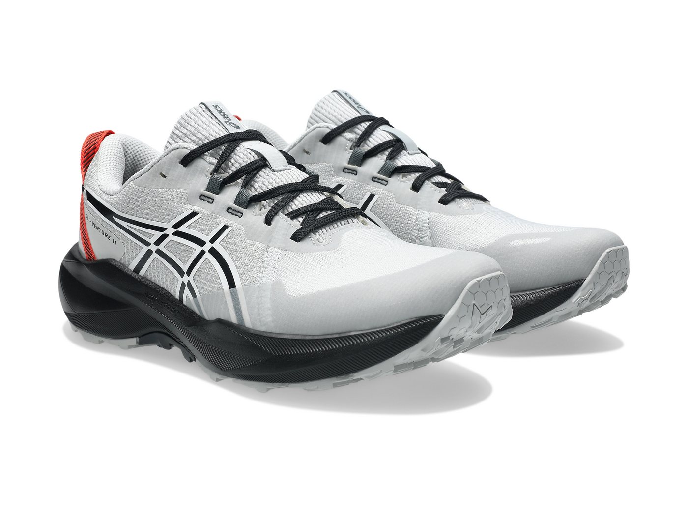 ASICS GEL-VENTURE 11 Trailrunningschuh mit profiliertem Gummi-Laufsohlenprofil, mit AMPLIFOAM PLUS Dämpfung (grau)