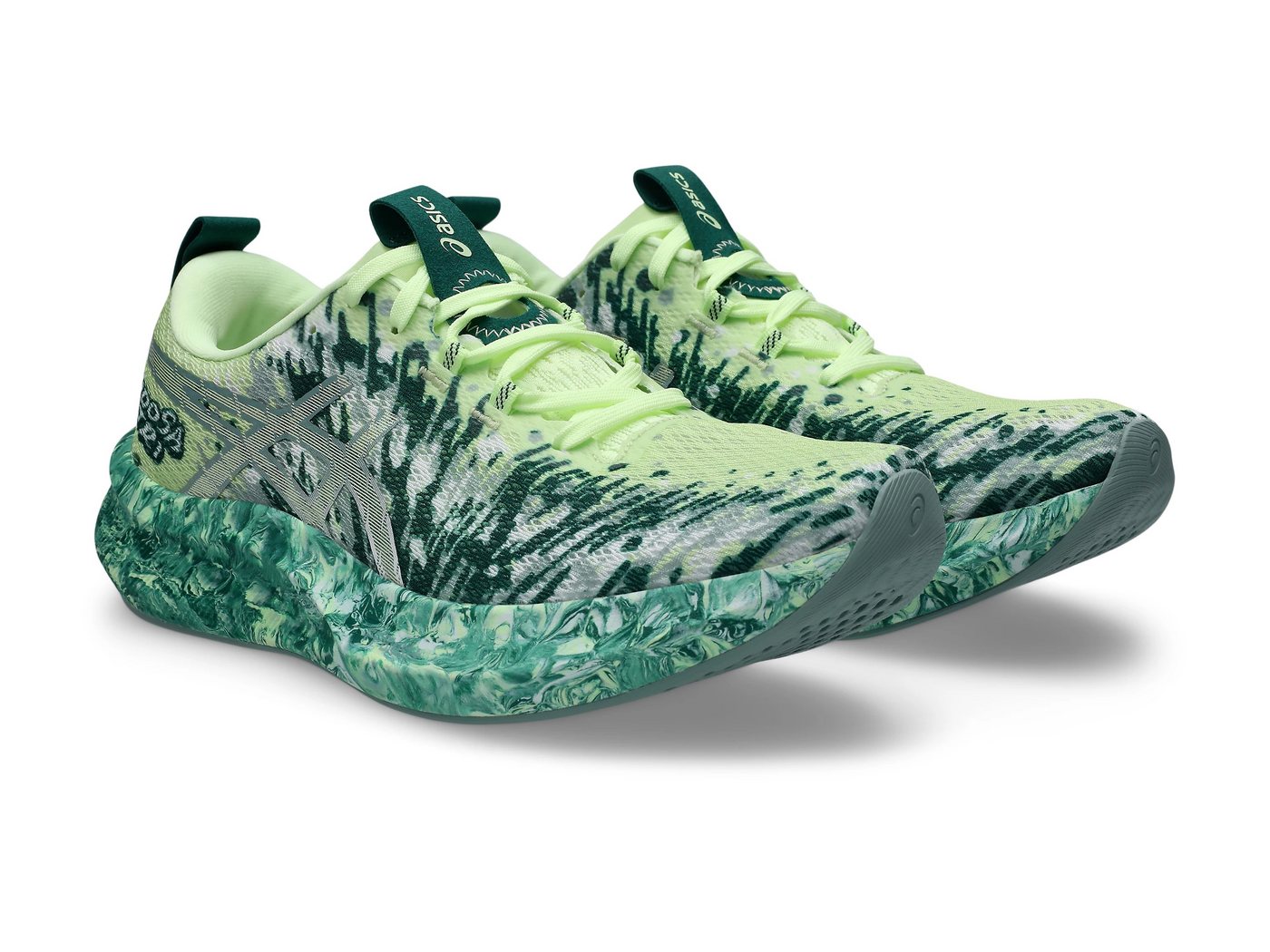ASICS NOOSA TRI 16 Laufschuh mit FF BLAST PLUS Dämpfung, mit Mesh-Obermaterial (gelb/grün)