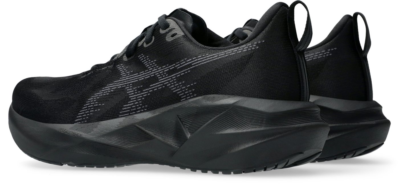 ASICS NOVABLAST 5 Laufschuh mit Engineered Jacquard Mesh-Obermaterial, mit FF BLAST MAX Foam (schwarz/grau)
