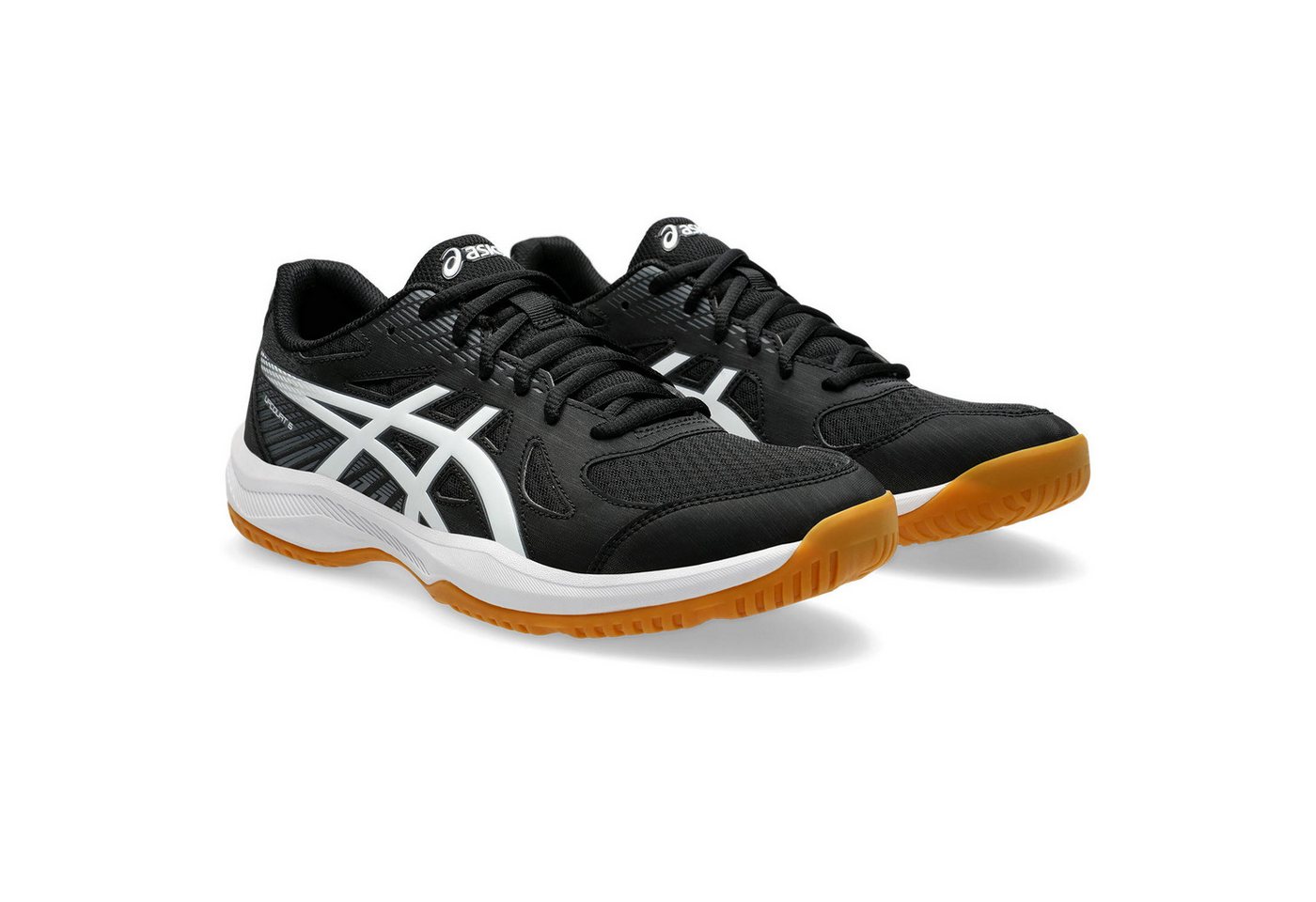 ASICS UPCOURT 6 Hallenschuh besonders geeignet für Handball und Volleyball (schwarz/weiß)