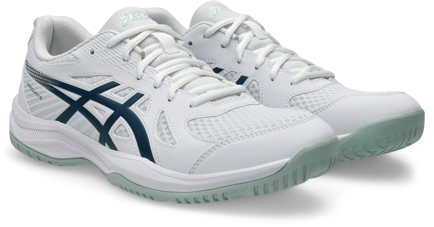 ASICS UPCOURT 6 Hallenschuh besonders geeignet für Handball und Volleyball (weiß)