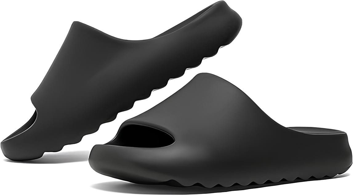 Athlix Badelatschen Rutschfest Pantoffeln Unisex Slides Damen Herren Badesandale Badesandale 3,5 cm dicke Sohle, Rutschfest, 160g leicht