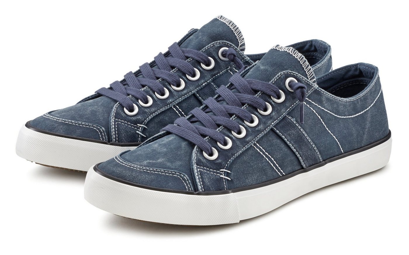 AUTHENTIC LE JOGGER Schnürhalbschuh Sneaker Schnürschuh, Halbschuhe, Freizeitschuhe, Slipper aus Canvas VEGAN