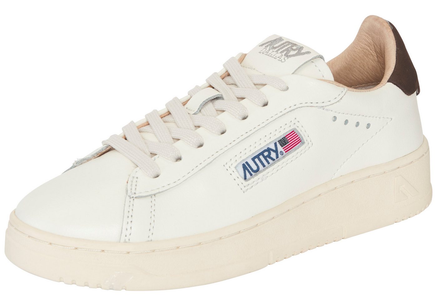 AUTRY DALLAS LOW Sneaker aus Leder (MARSHMALLOW/TEAK)