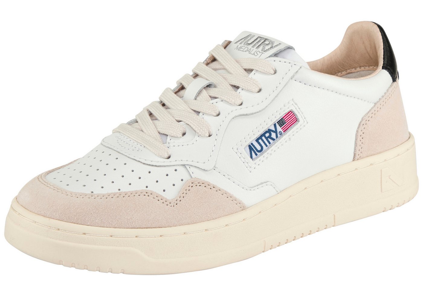 AUTRY MEDALIST LOW Sneaker (LEAT/SUEDE WHT/BLK)
