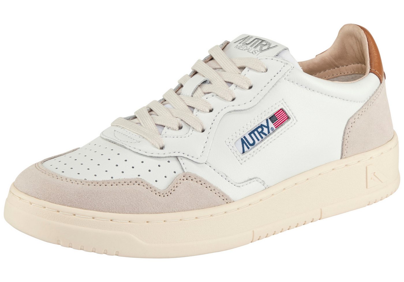 AUTRY MEDALIST LOW Sneaker (LEAT/SUEDE WHT/BRNSUG)