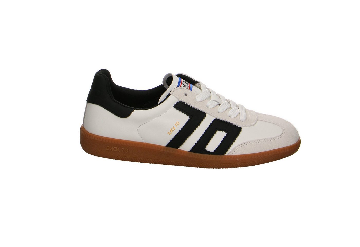 Back 70 Cloud Black Velour Schnürschuhe weiss Schnürschuh