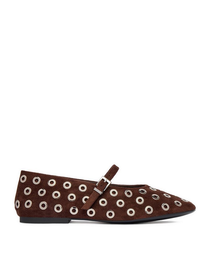 Badura Ballerinas Damen Braun Badura-EO-ALANI-V2267-115 Braun Dunkel Ballerina
