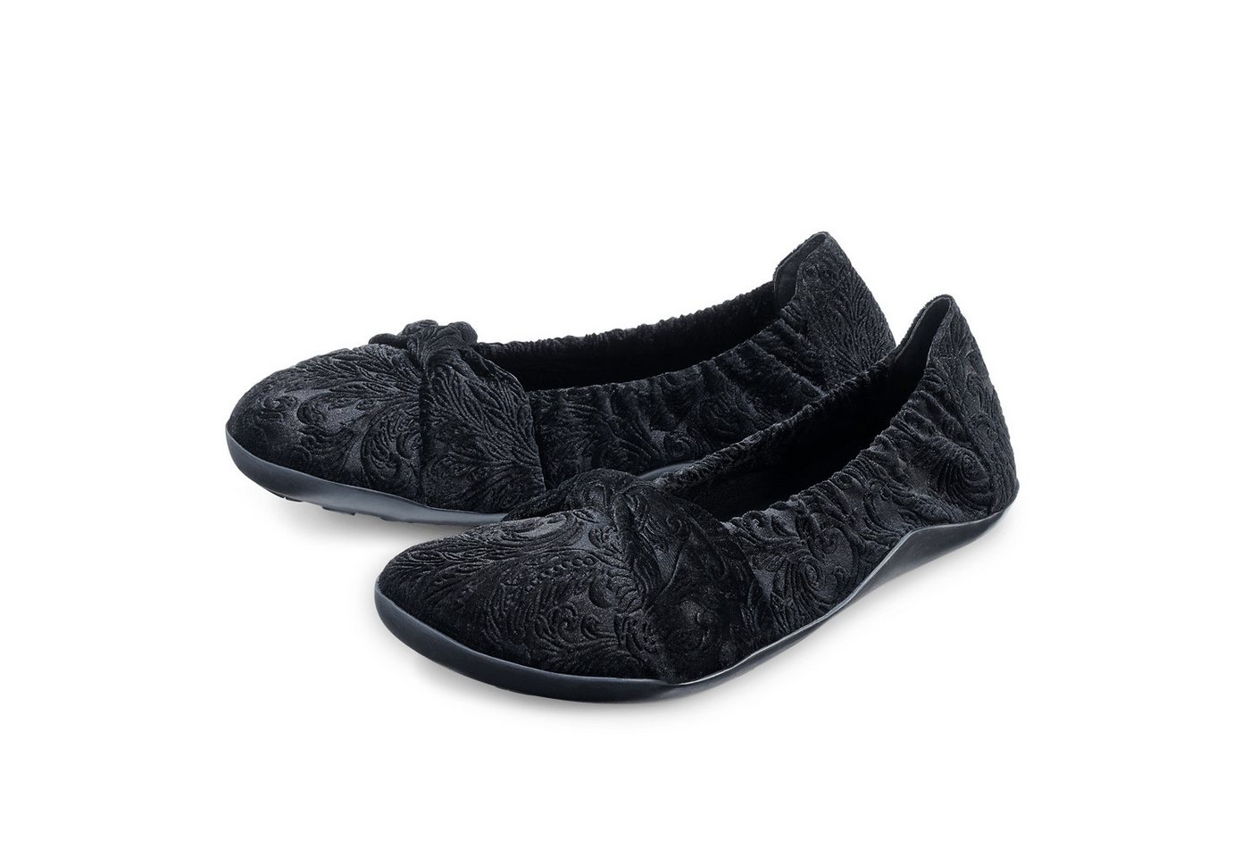 BÄR Elly Textil Ballerina 100% Zehenfreiheit (schwarz)