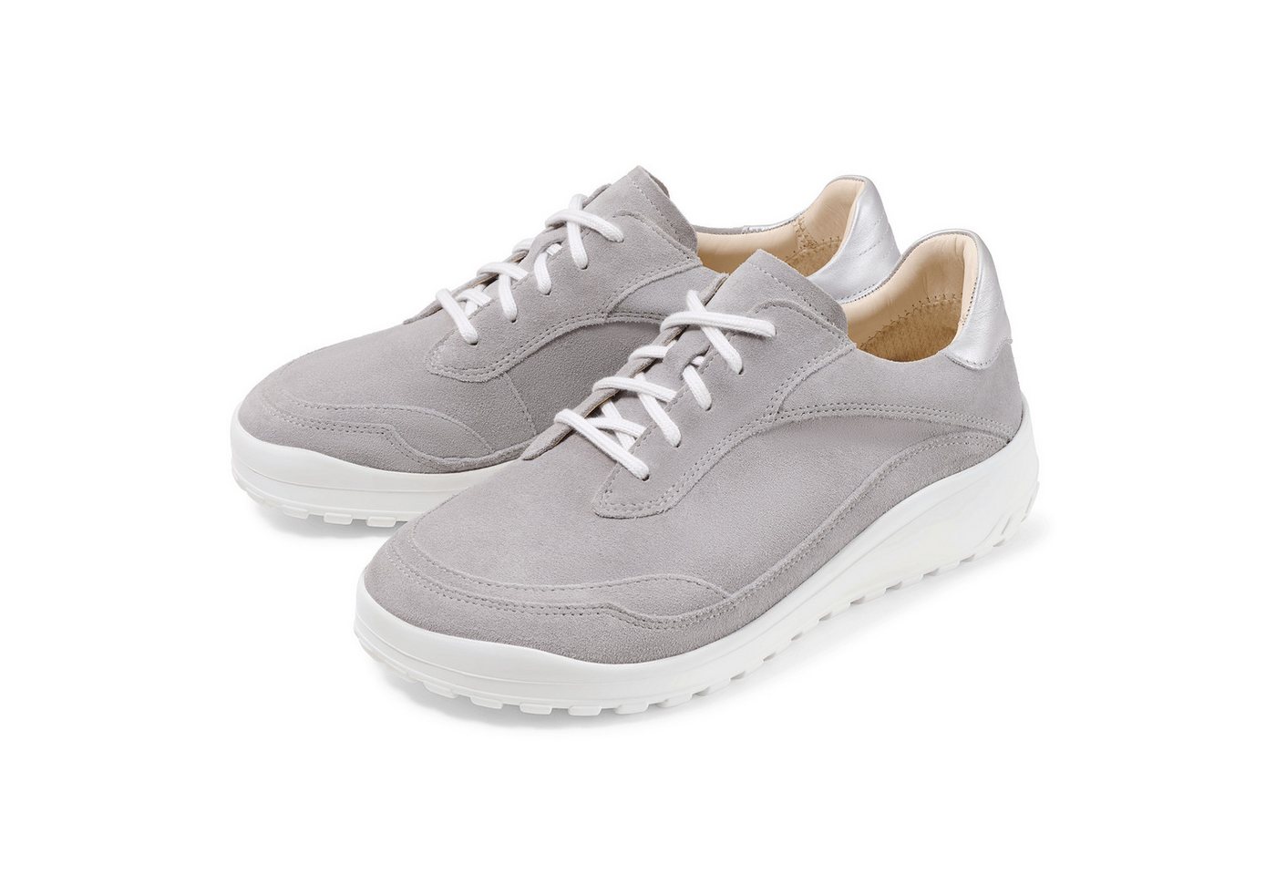 BÄR Quinn Schnürschuh 100% Zehenfreiheit (grau/silber)