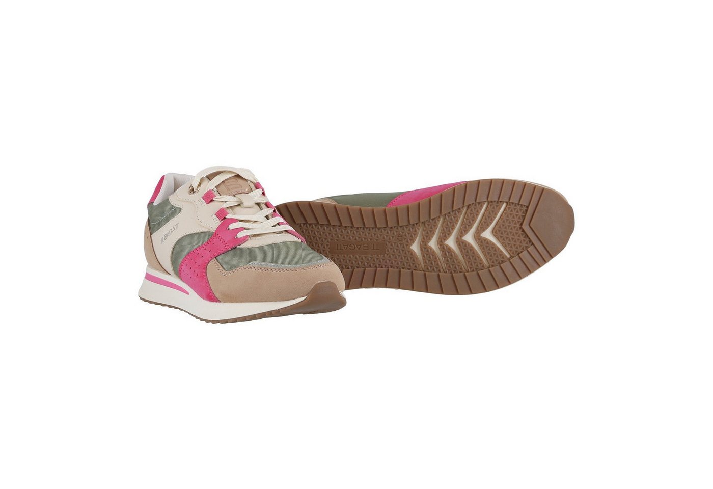 BAGATT ARA D32-ARA03 beige/rosa Damen Sneaker