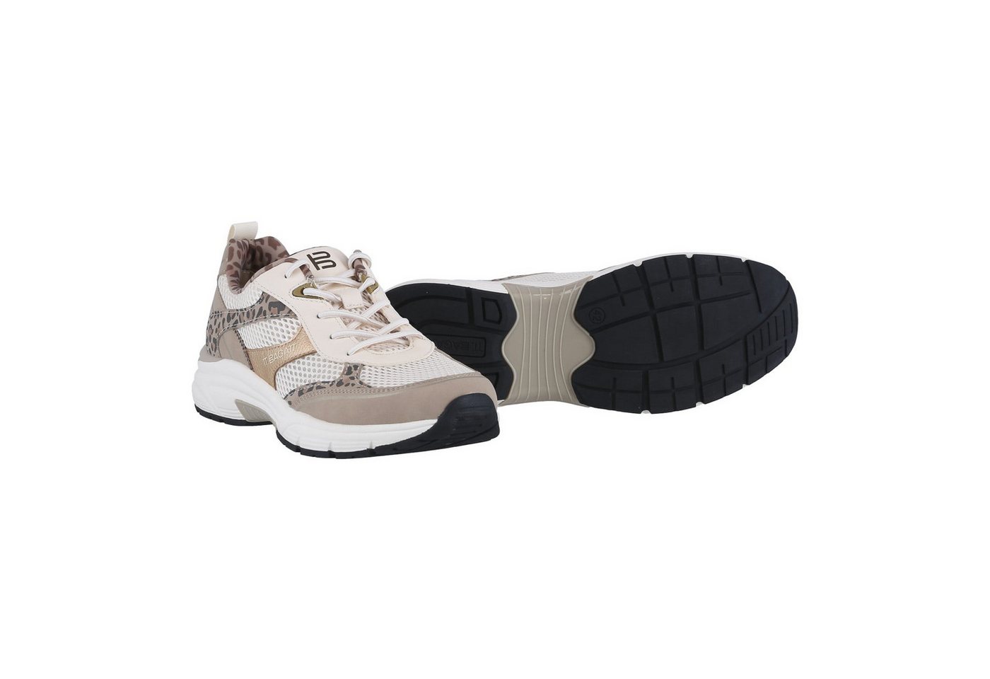 BAGATT D31-AVV01 beige/animal print Damen Sneaker
