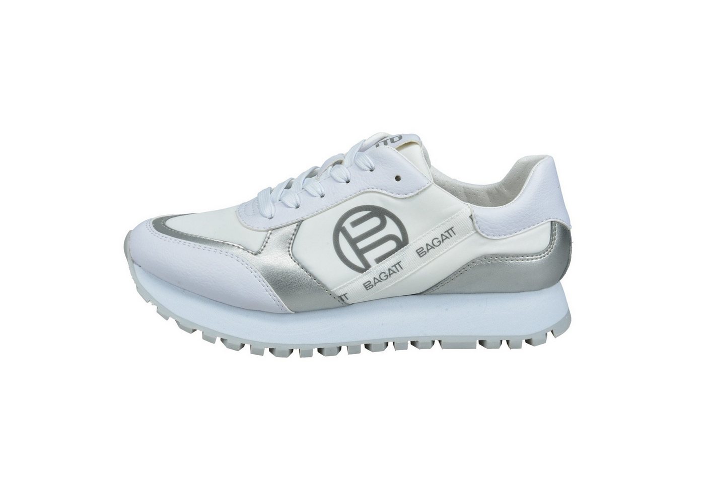 BAGATT Siena weiss/elfenbein/silber Damen Sneaker