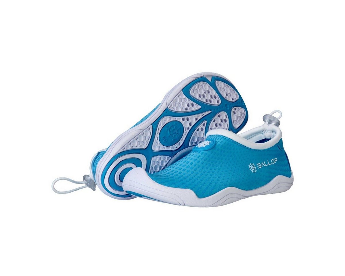 Ballop Aquaschuhe Voyager Aquafit (Wasserschuhe, flexible Sohle) blau/weiss Badeschuh