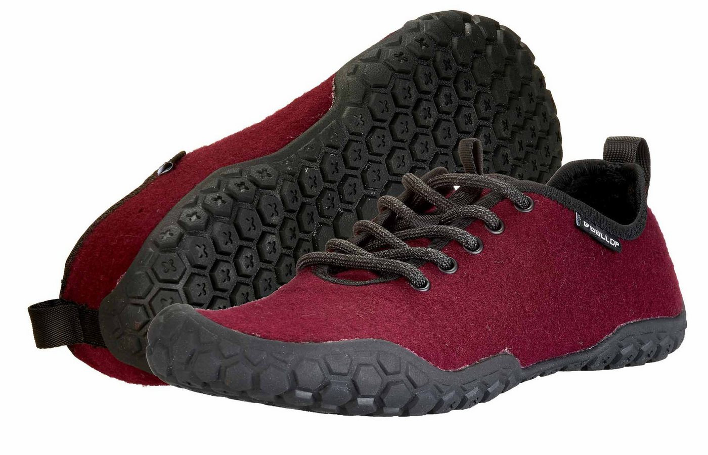 Ballop Sneaker Barefoot Corso bordeauxrot Barfußschuh