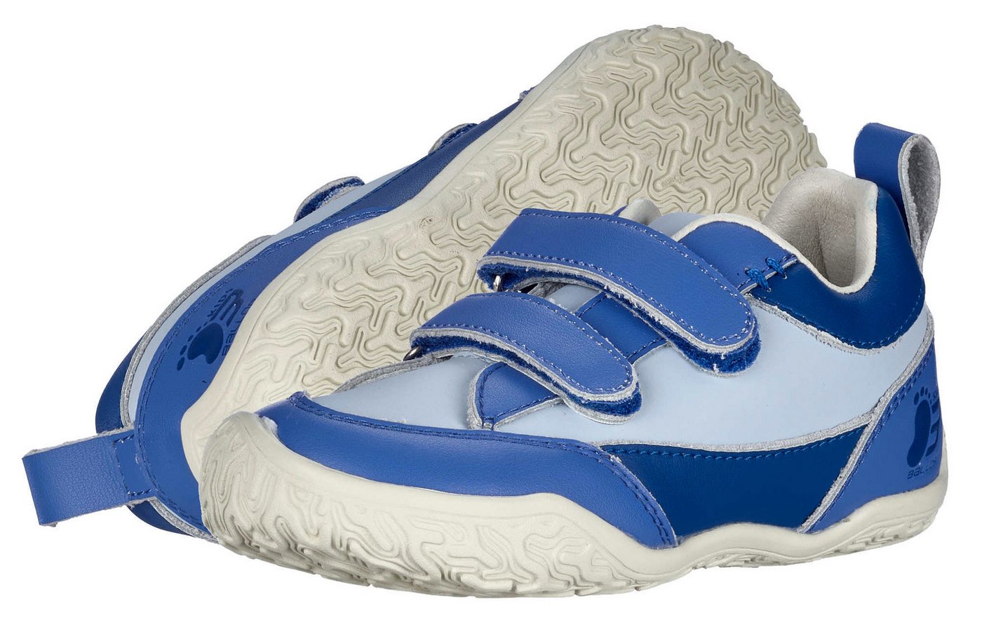Ballop Sneaker Tenui (flexible Sohle, Klettverschluss) blau Kinder Barfußschuh