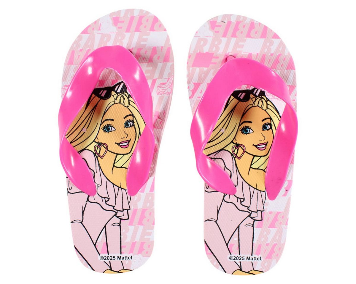 Barbie Kinder Mädchen FlipFlops Sandalen Pink & Rosa Gr. 25 bis 32 Zehentrenner (rosa)
