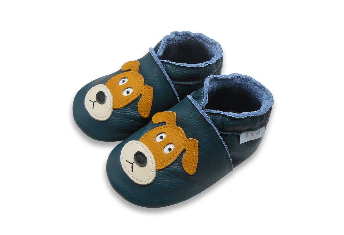 Basrakids Baby Leder Lauflernschuhe rutschfest Hausschuhe Krabbelschuh