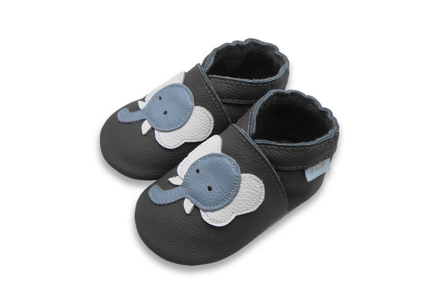Basrakids Baby Leder Lauflernschuhe rutschfest Hausschuhe Krabbelschuh