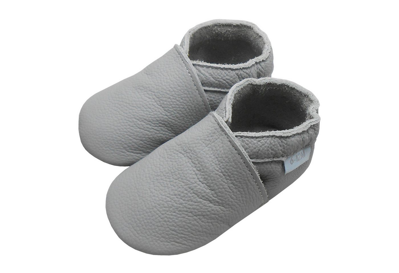 Basrakids Einfarbig Krabbelschuhe Lauflernschuhe Hausschuh Lederpuschen Hausschuh Rutschfest