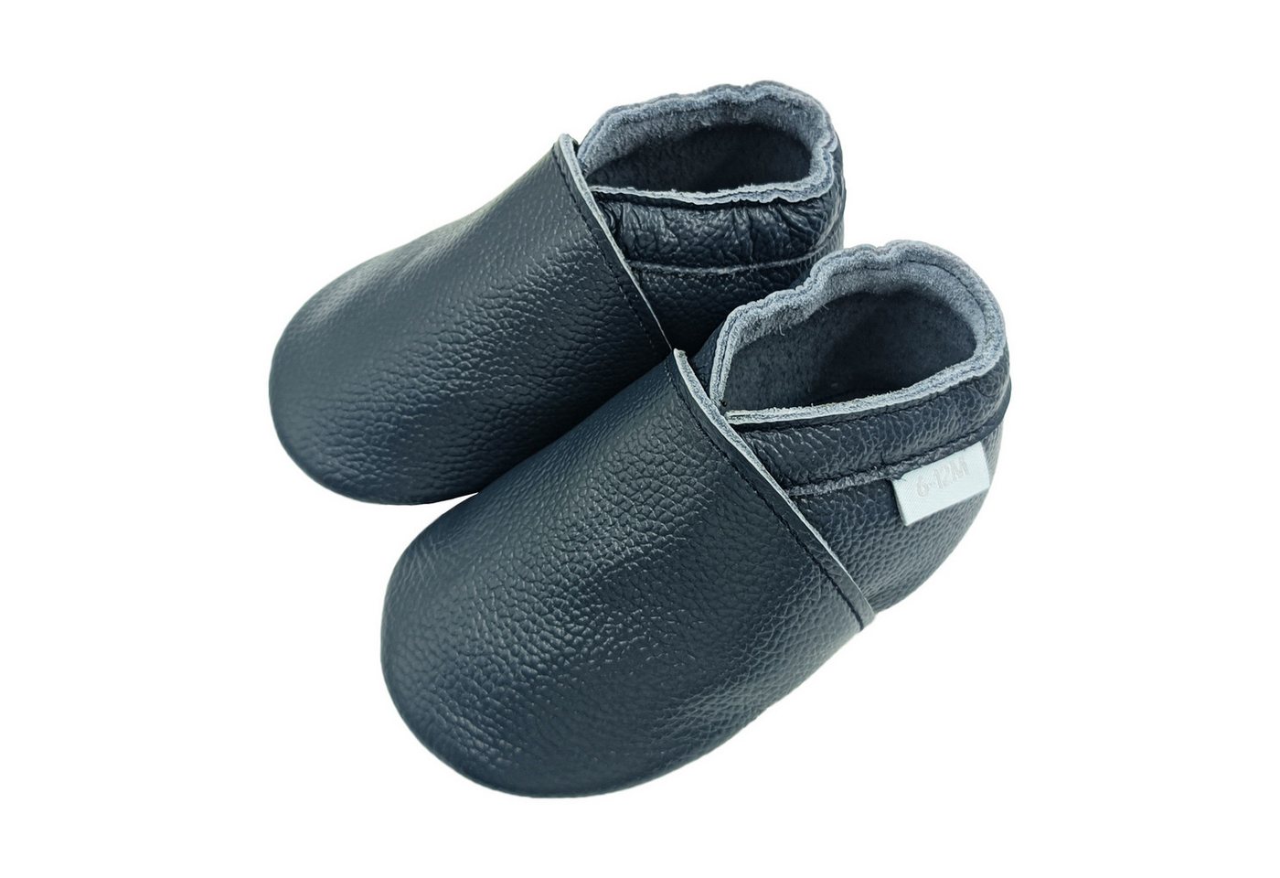 Basrakids Einfarbig Krabbelschuhe Lauflernschuhe Hausschuh Lederpuschen Hausschuh Rutschfest