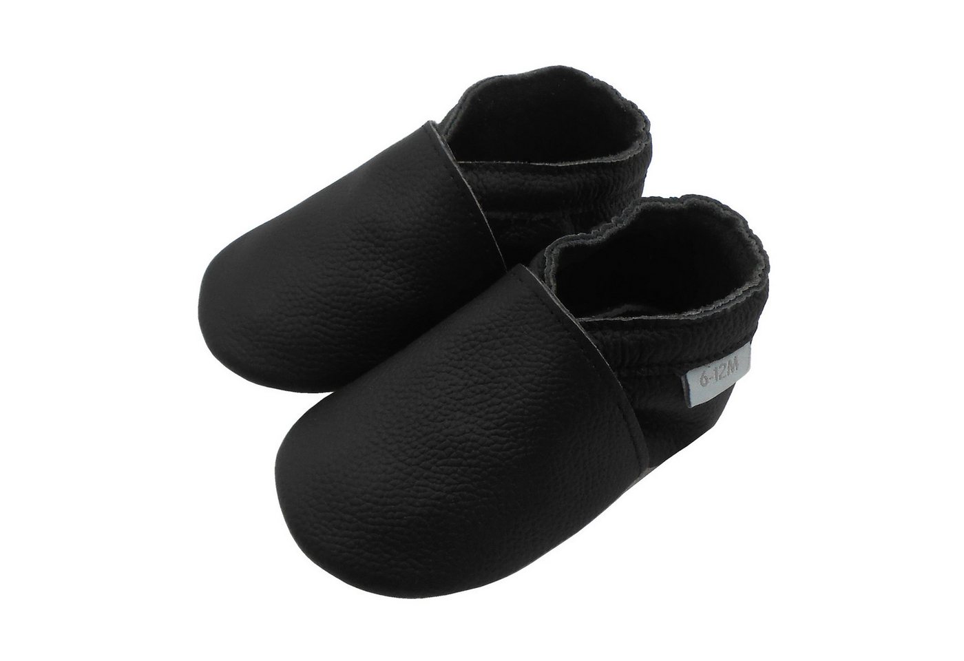 Basrakids Einfarbig Krabbelschuhe Lauflernschuhe Hausschuh Lederpuschen Hausschuh Rutschfest